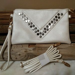 White Wristlet/Crossbody